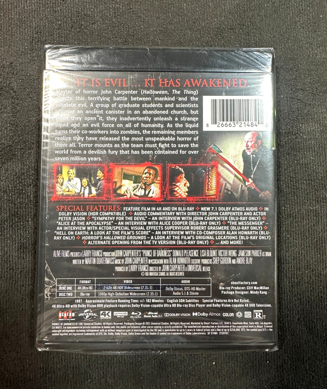 Prince of Darkness (4K UHD, Shout! Factory, Collector's Edition, NEW/Sealed)
