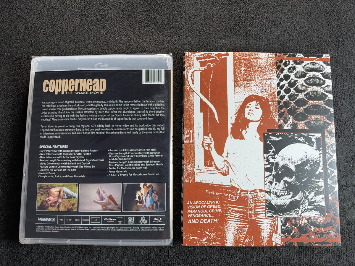 Copperhead: The Snake Movie (Blu-ray, Terror Vision, Slipcover, NEW/Sealed)
