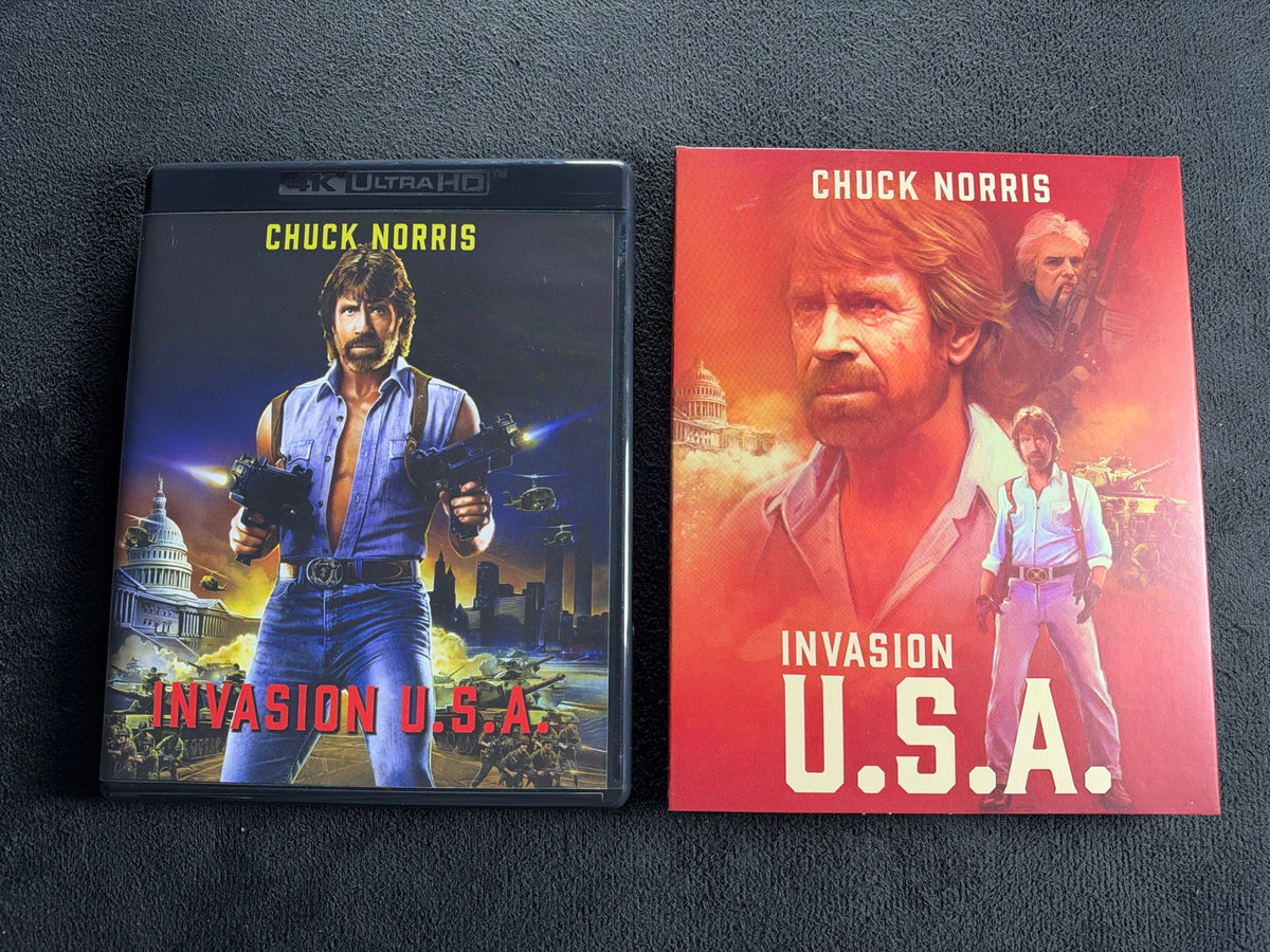 Invasion U.S.A. (4K UHD, Vinegar Syndrome, Slipcover, Chuck Norris)