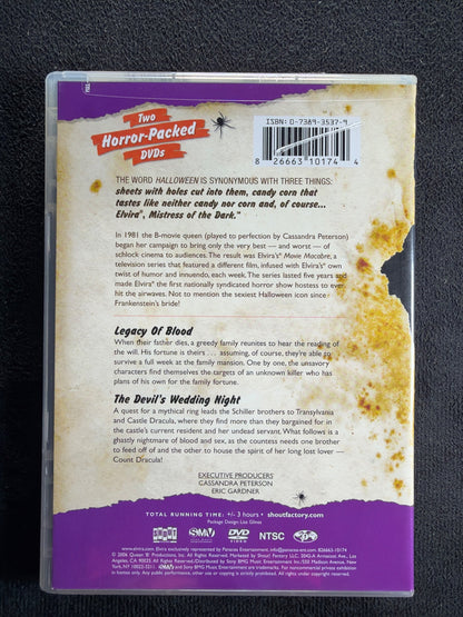 Elvira's Movie Macabre: Legacy of Blood / The Devil's Wedding Night (DVD, Shout)