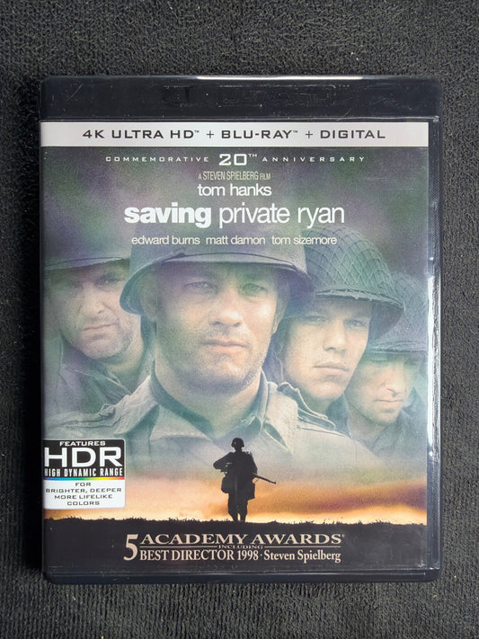 Saving Private Ryan  (4K UHD, Paramount, (Commemorative 20th Ann, No Digital)