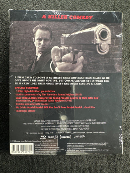 Man Bites Dog (Blu-ray, Imprint, Slipcase 90's Classic, NEW/Sealed)