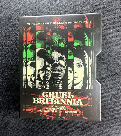 Cruel Britannia: Three Killer Thrillers From the UK (Blu-ray, Vinegar Syndrome,