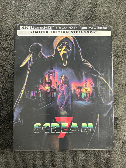 Scream 7 (4K Ultra HD, Universal, Steelbook, Widescreen, NEW/Sealed)