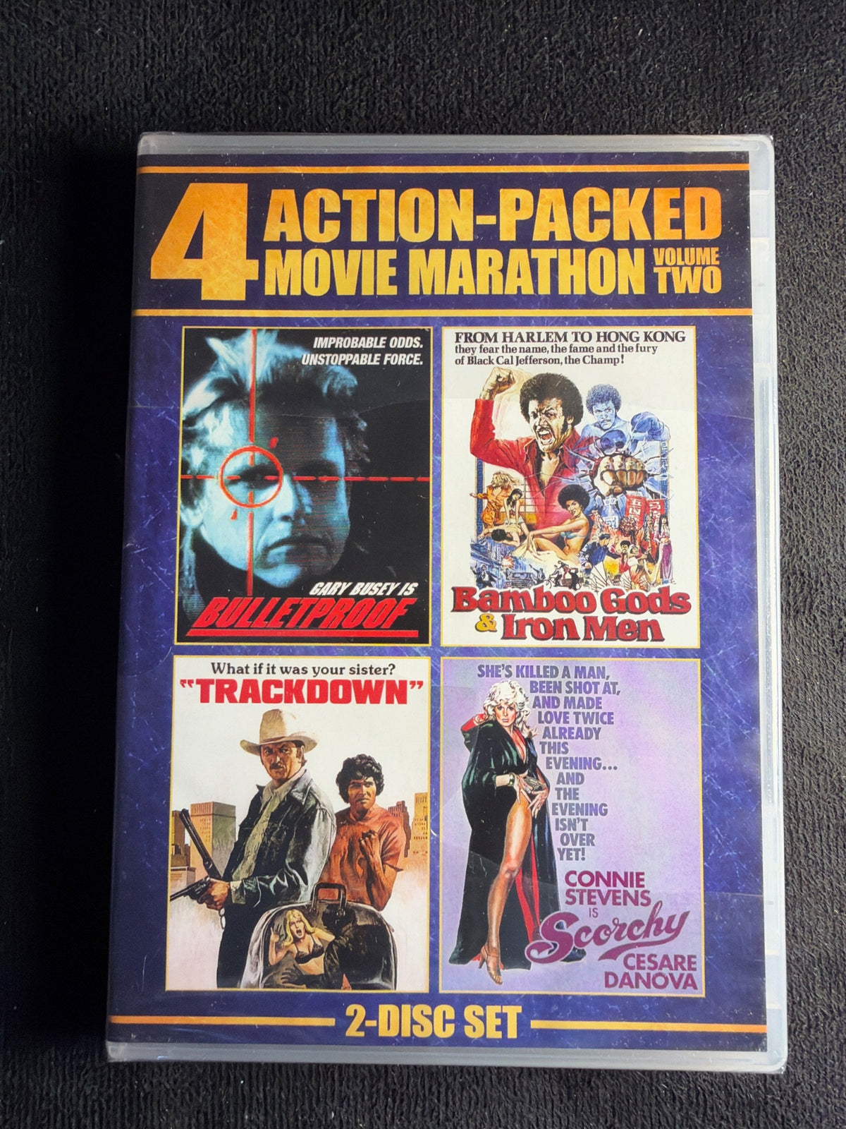 4 Action-Packed Movie Marathon Vol 2 (DVD, Shout! Factory, NEW/Sealed)