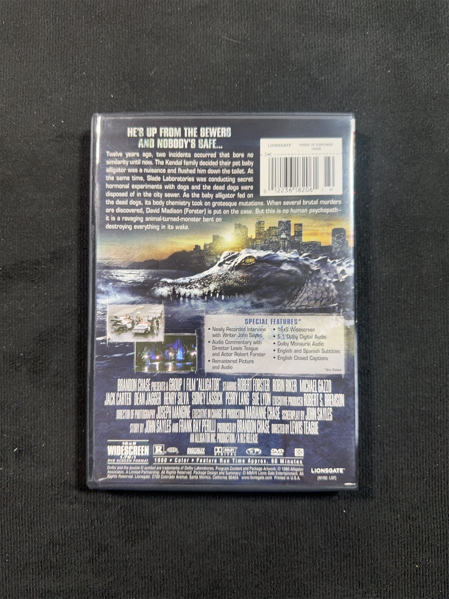 Alligator (DVD, Lionsgate Films, 80's Classic Horror, Widescreen)