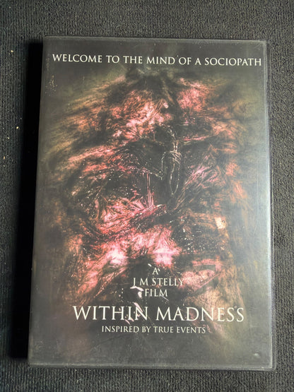 Within Madness (DVD, Anatomica Production, 2015 Obscure Horror, Rare)