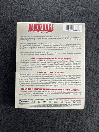 Blood Rage (Blu-ray, Arrow Video Slipcover, Limited Edition, US Release, NEW)