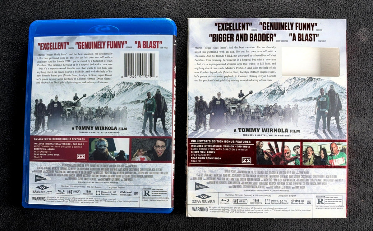 Dead Snow 2: Red vs. Dead (Blu-ray, Well Go USA, Rare, Slipcover)