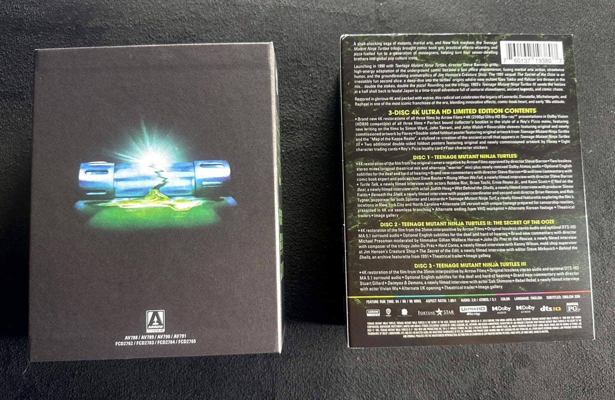 Teenage Mutant Ninja Turtles Trilogy (4K UHD, Arrow Video, Slipcover. Limited Ed