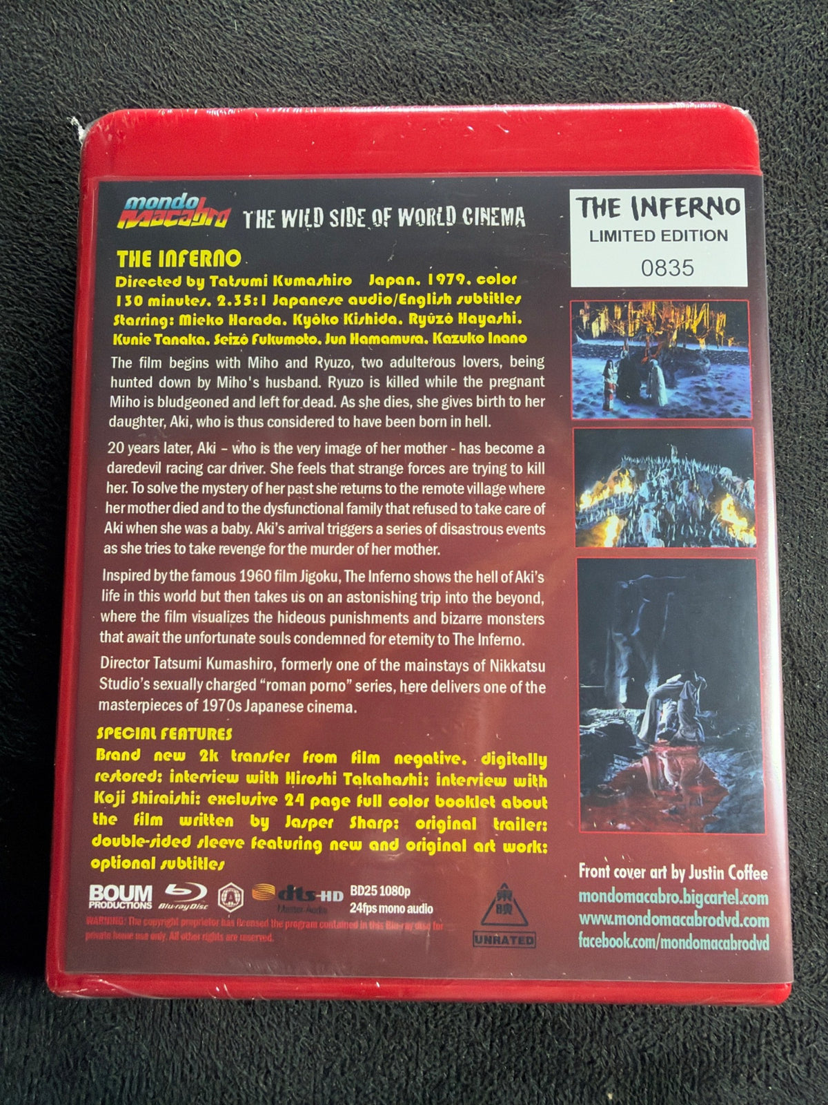 The Inferno (Blu-ray, Mondo Macabro, Red Case, Limited Edition, NEW/Sealed)