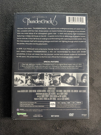 Thundercrack!  (DVD, Synapse Films, 70's Classic, Curt McDowell, NEW/Sealed)