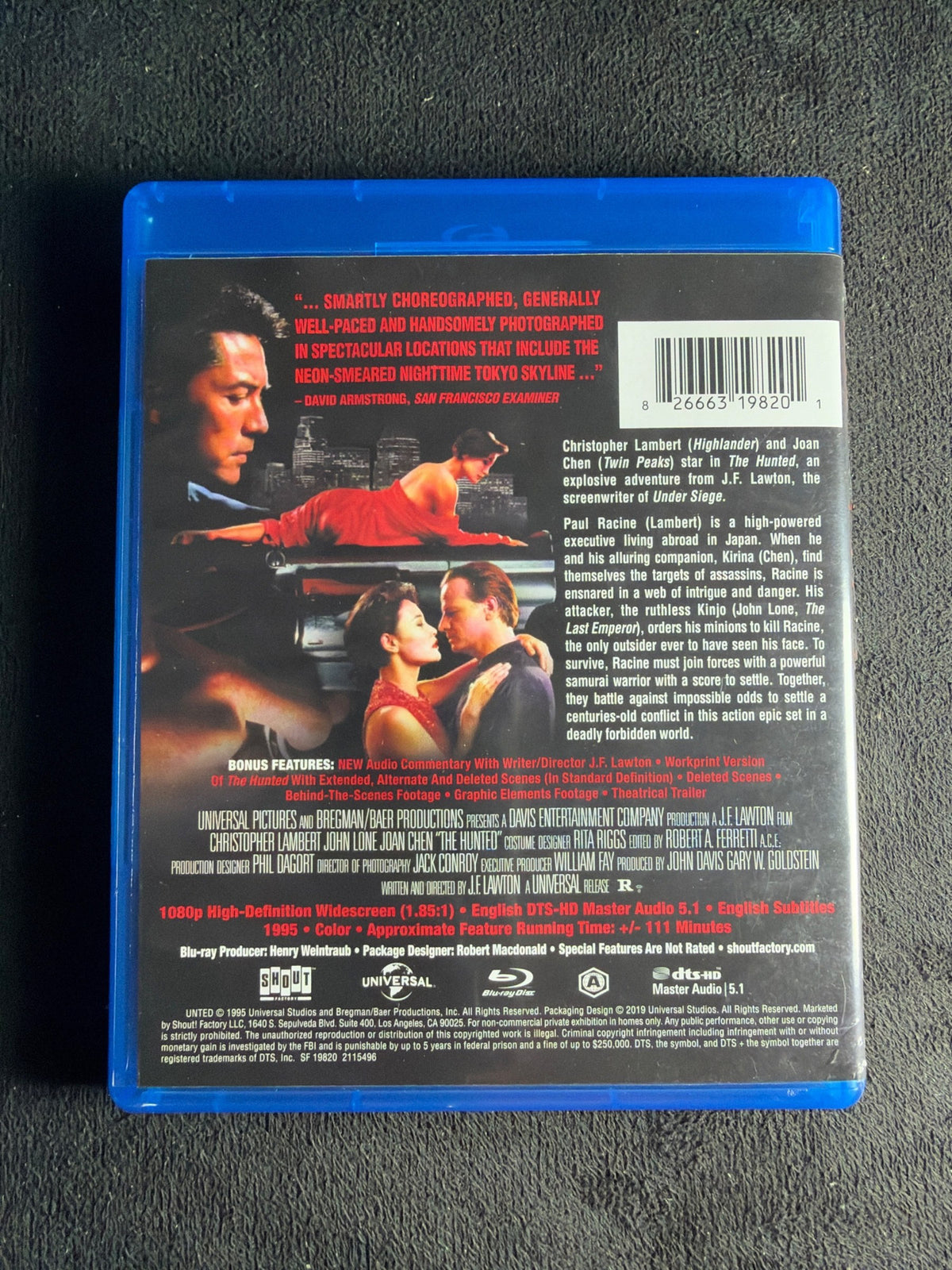 The Hunted (Blu-ray, Shout! Factory, 2003 Classic, Widescreen)