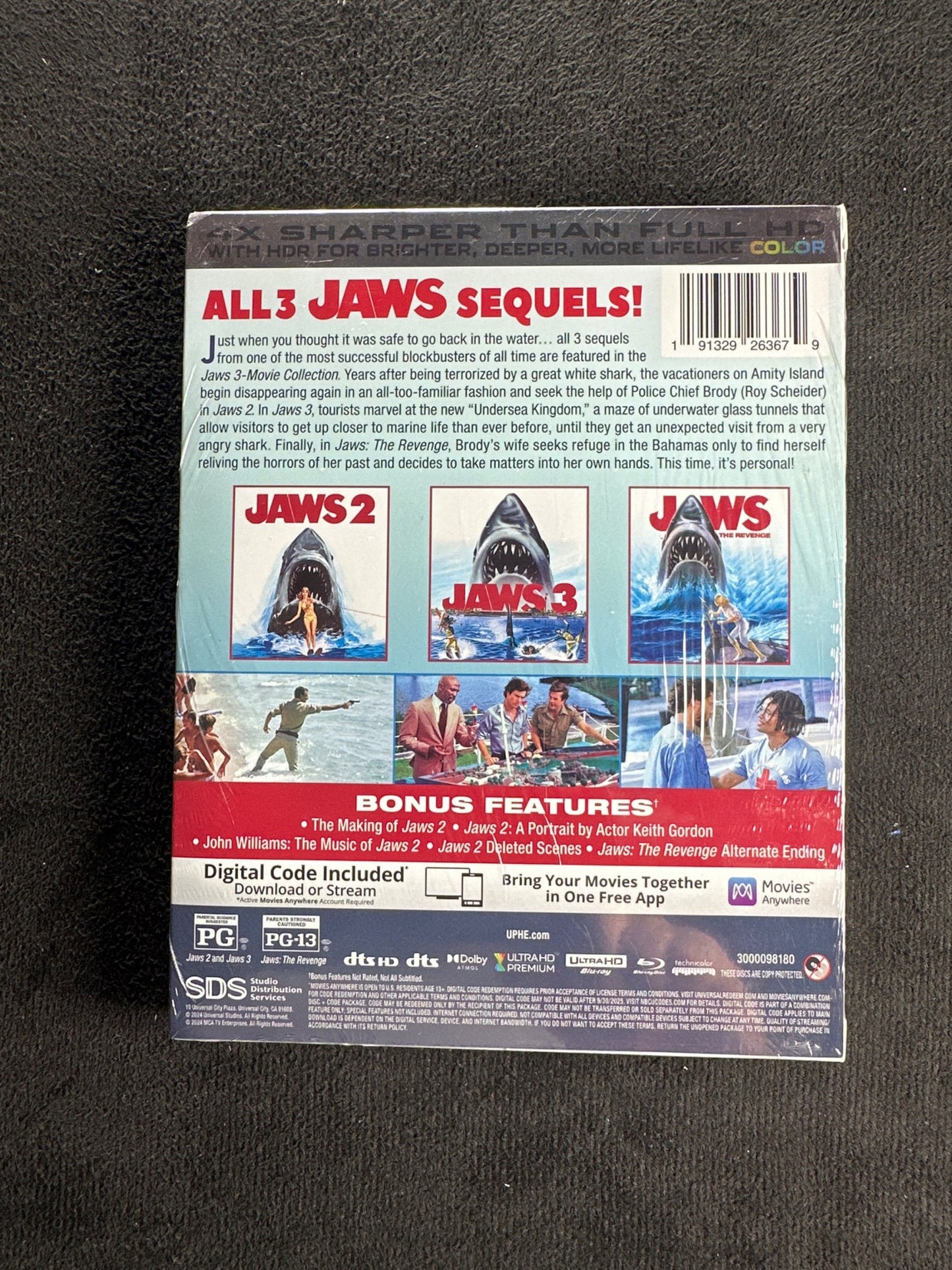 Jaws 3-Movie Collection (4K UHD, Universal, Slipcover, NEW/Sealed)
