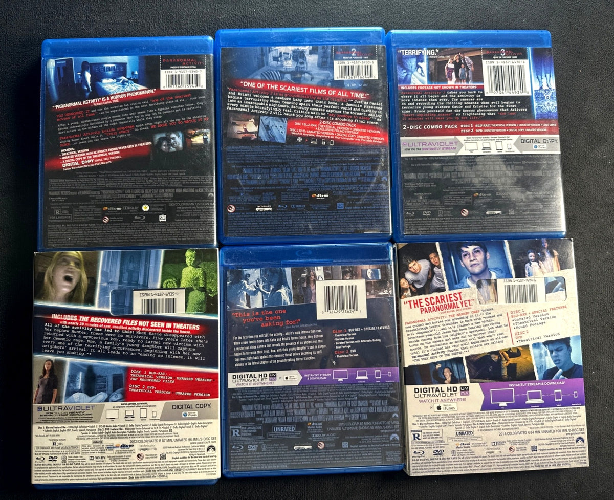Paranormal Activity Part 1-6 (Blu-ray, Paramount Pictures, Individual Releases))