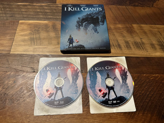 I Kill Giants Blu ray/DVD-RLJE Films-Steelbook-2 Disc-No Digital