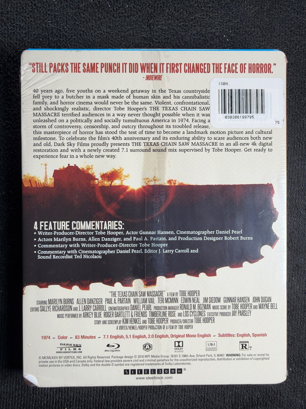The Texas Chain Saw Massacre (Blu-ray, FYE Exclusive, 40th Ann, NEW/Sealed)