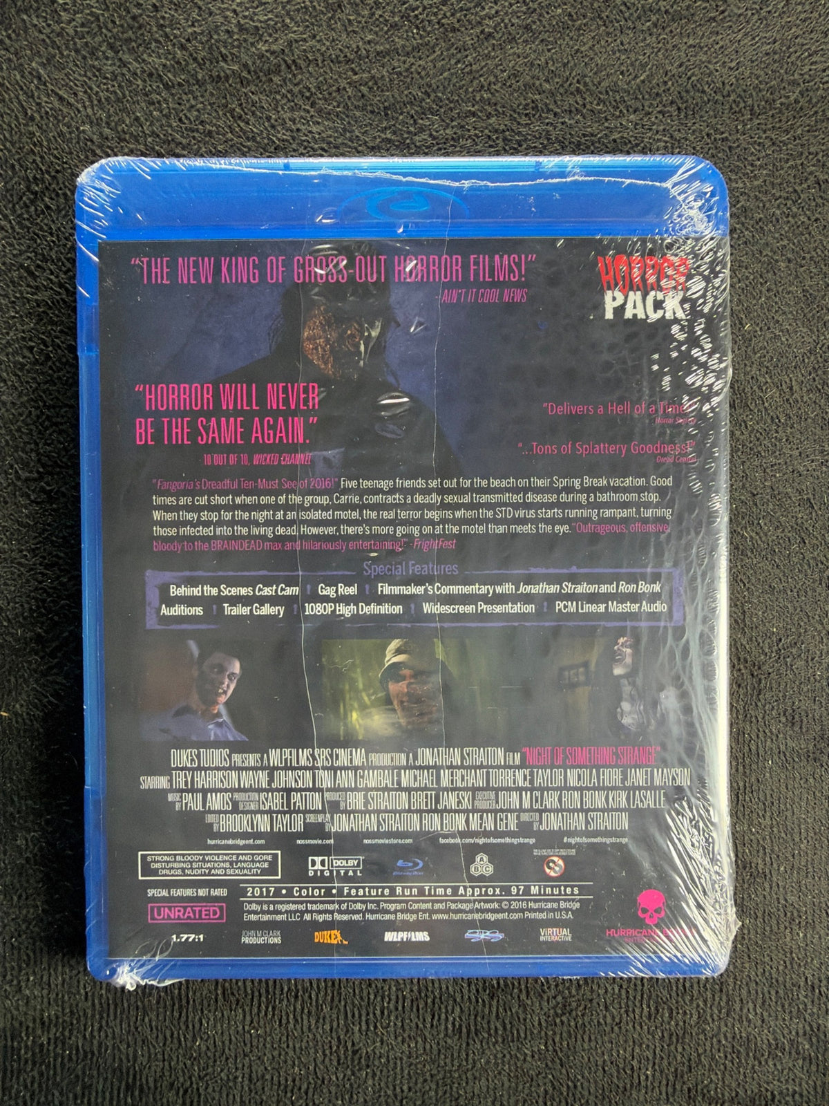 Night of Something Strange (Blu-ray, HorrorPack, 2016 Horror, NEW/Sealed)
