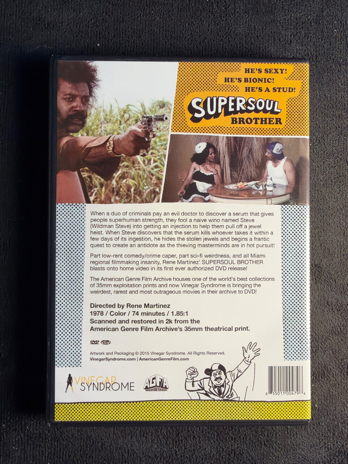 Super Soul Brother (DVD, Vinegar Syndrome, 70's Classic, Widescreen)