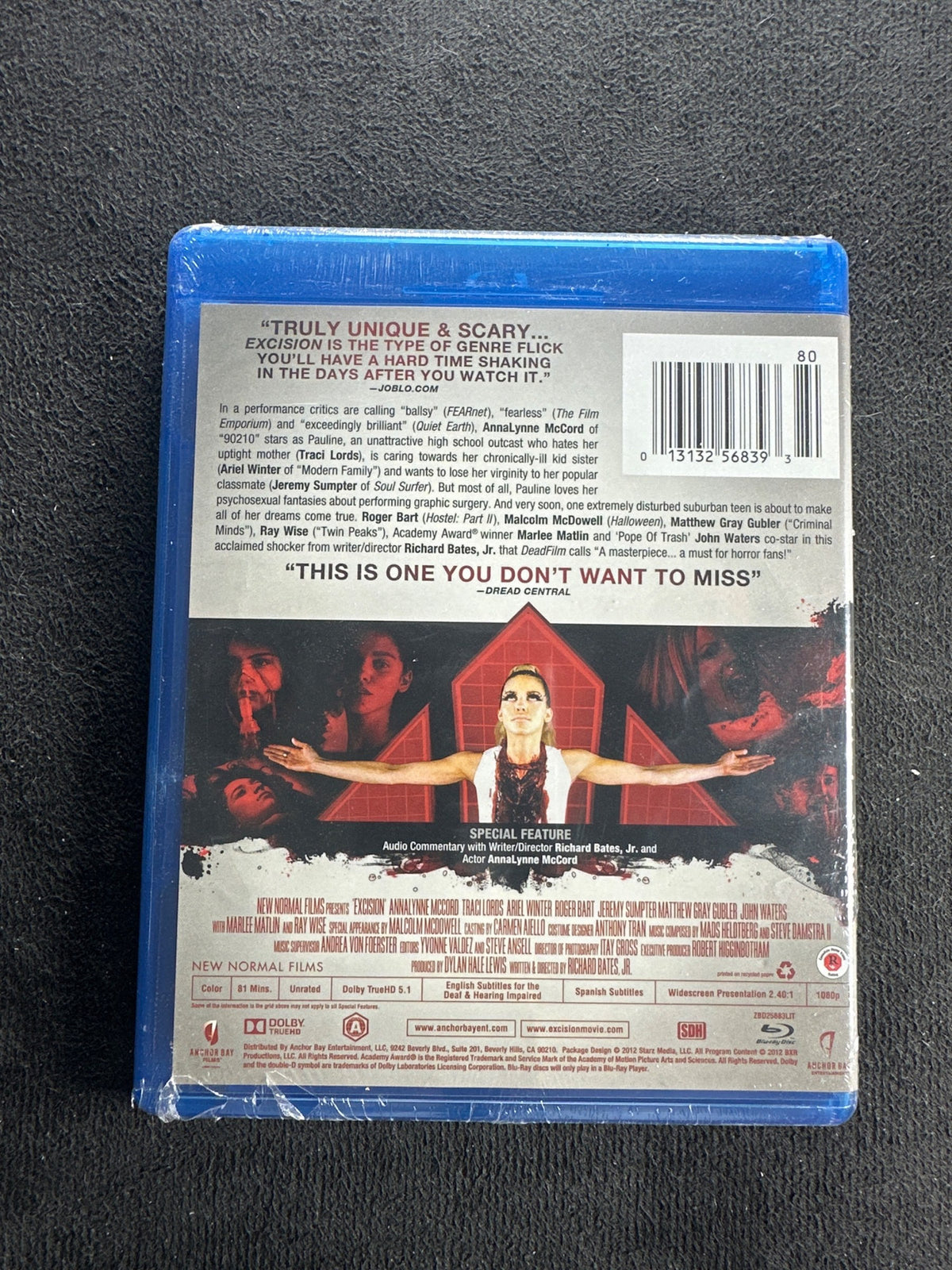 Excision (Blu-ray, Anchor Bay, Widescreen, 2012 Classic)