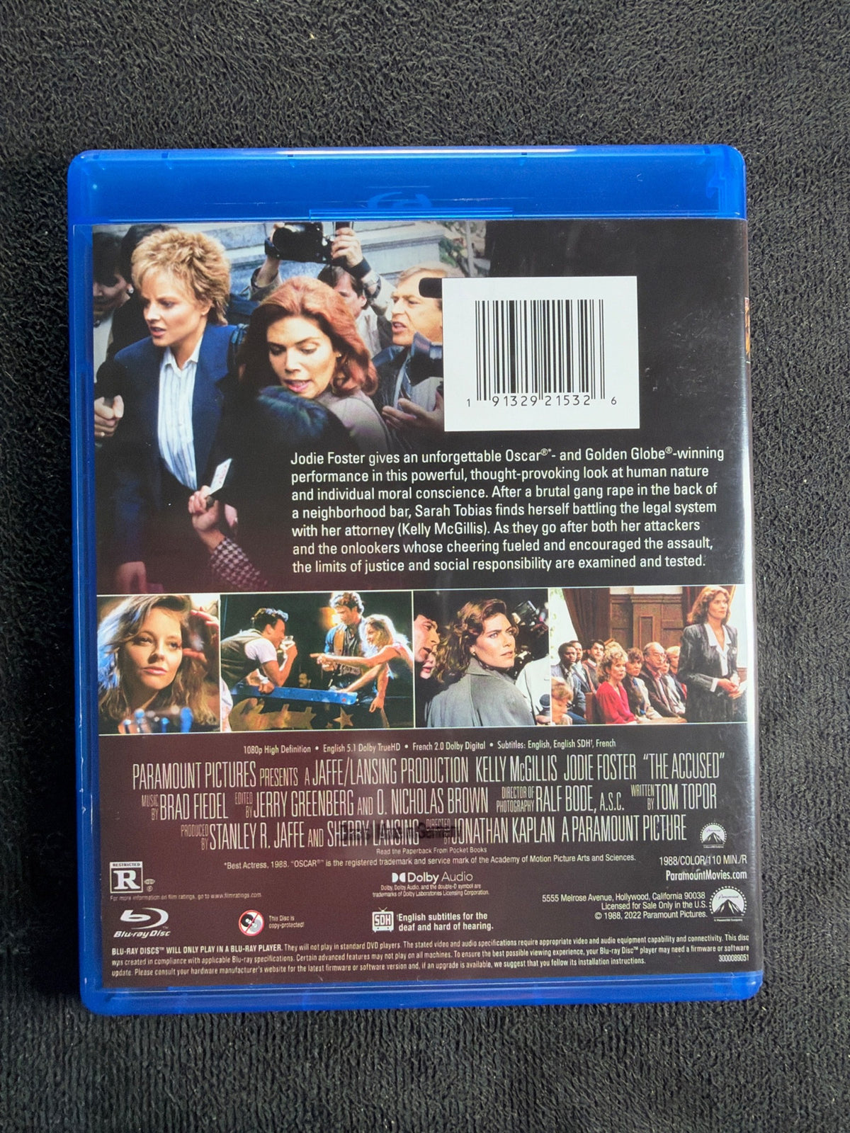 The Accused (Blu-ray, Paramount Pictures, 80's Classic, Widescreen)
