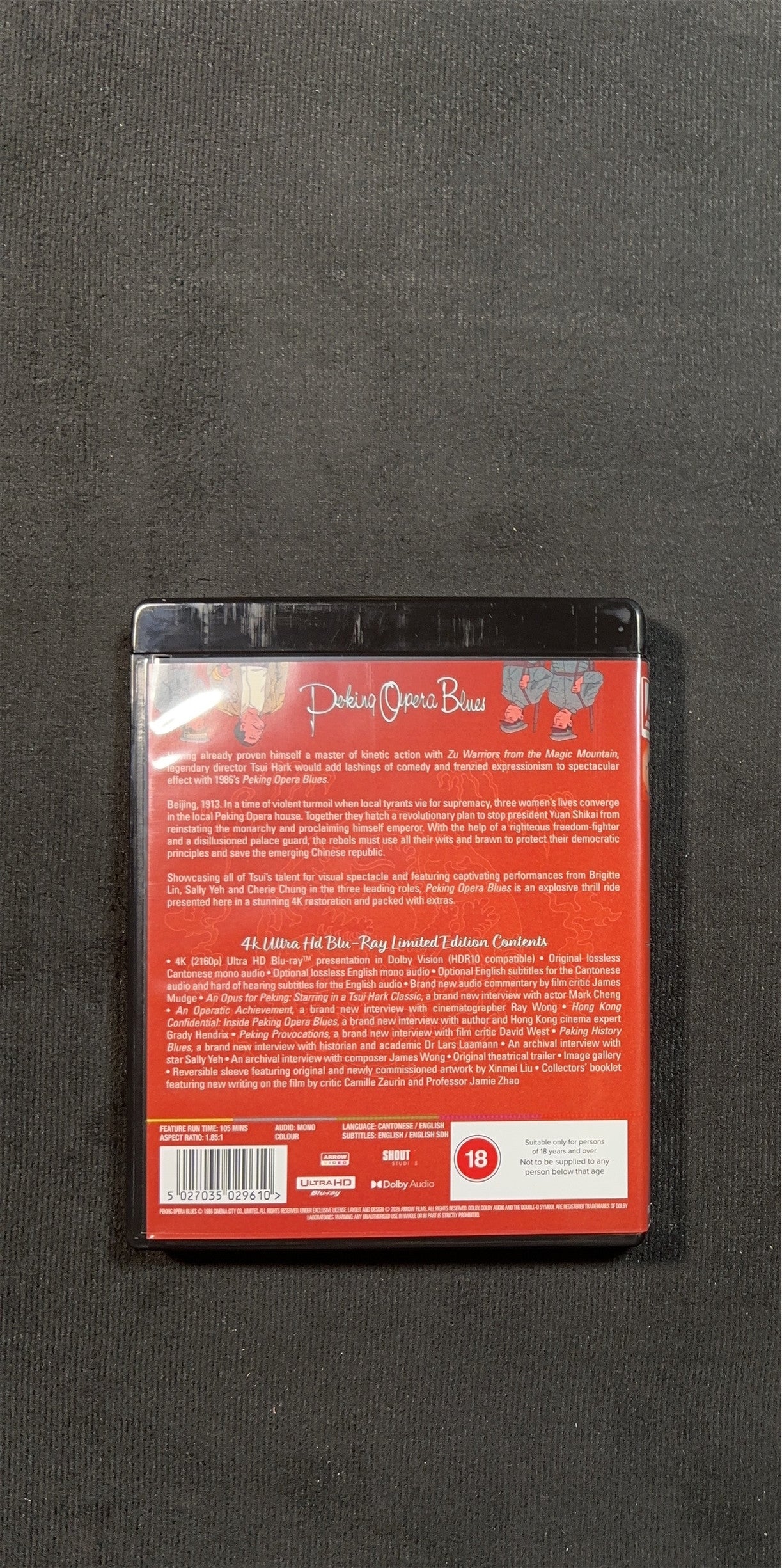 Peking Opera Blues (4K UHD, Arrow Video, Limited Edition, Slipcover)