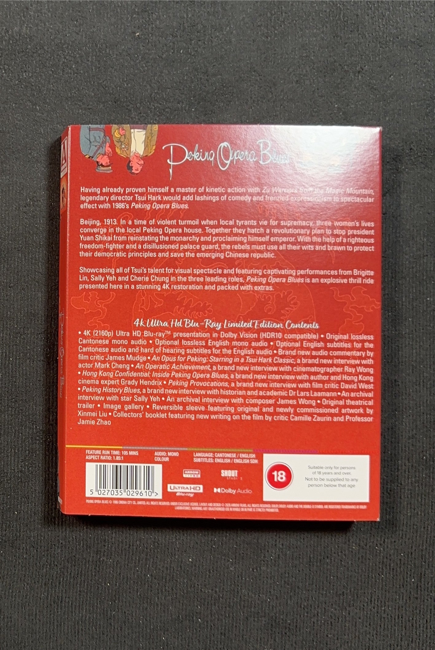 Peking Opera Blues (4K UHD, Arrow Video, Limited Edition, Slipcover)