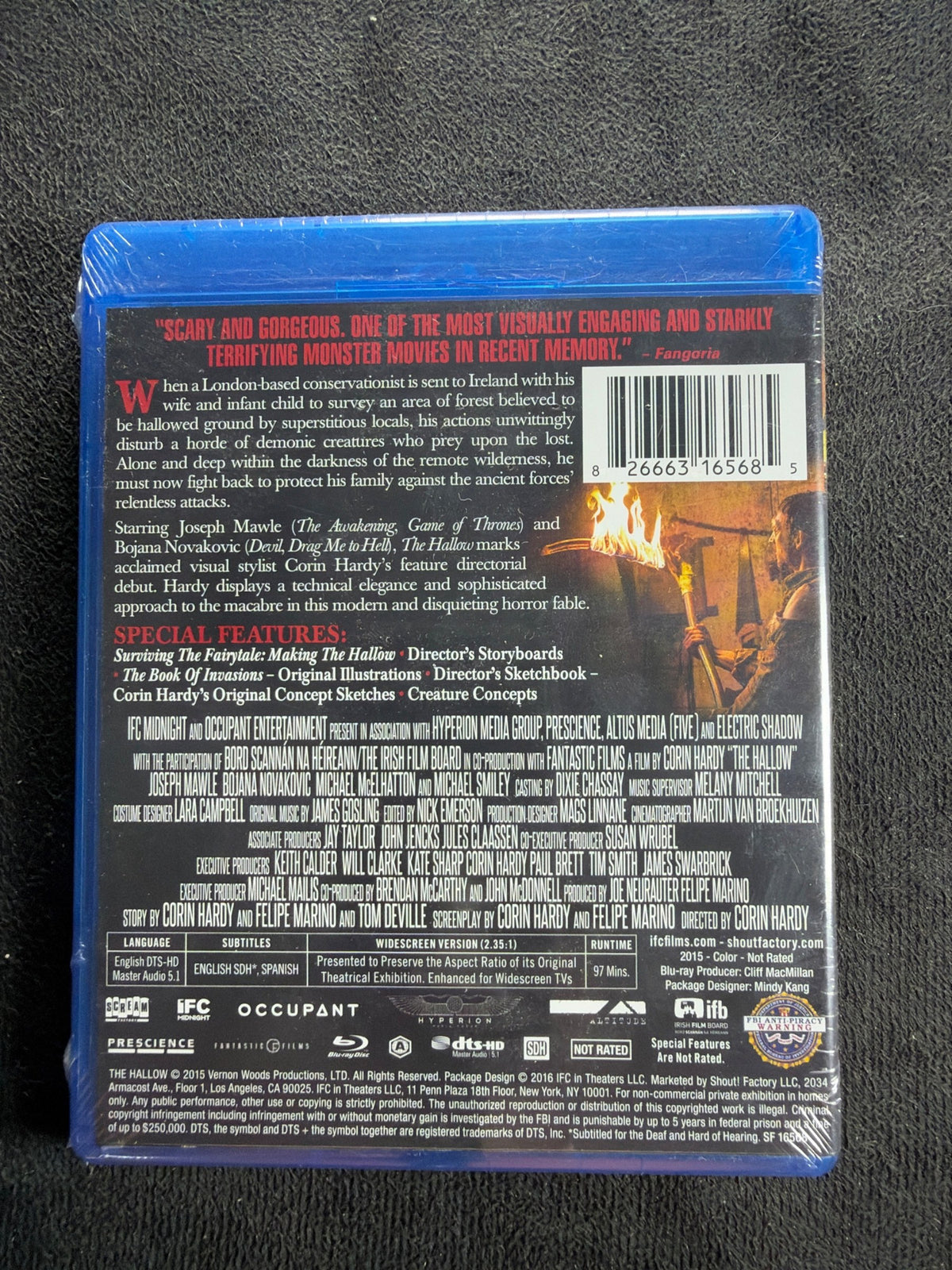 The Hallow (Blu-ray, Scream Factory, 2015 Horror Classic, NEW/Sealed)