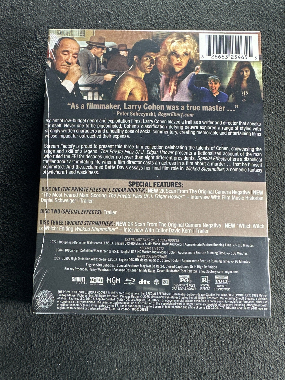 Larry Cohen: Mystery & Misdirection (Blu-ray, Slipcover, Scream Factory, NEW)