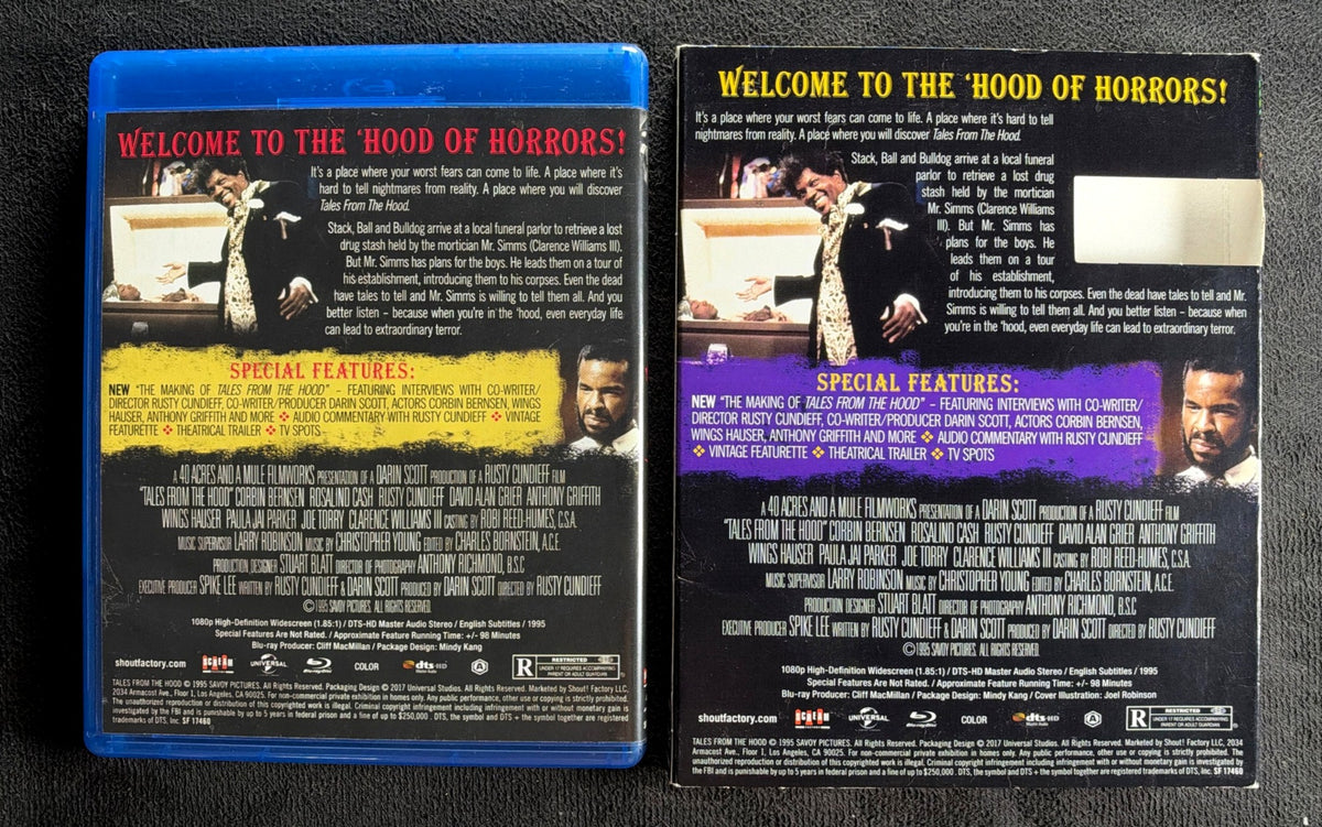 Tales from the Hood (Blu-ray, Scream Factory, 90's Horror, Slipcover)