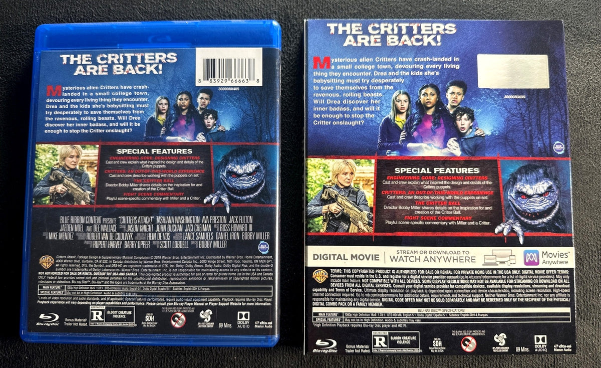 Critters Attack! (Blu-ray, Warner Bros., Widescreen, Slipcover)