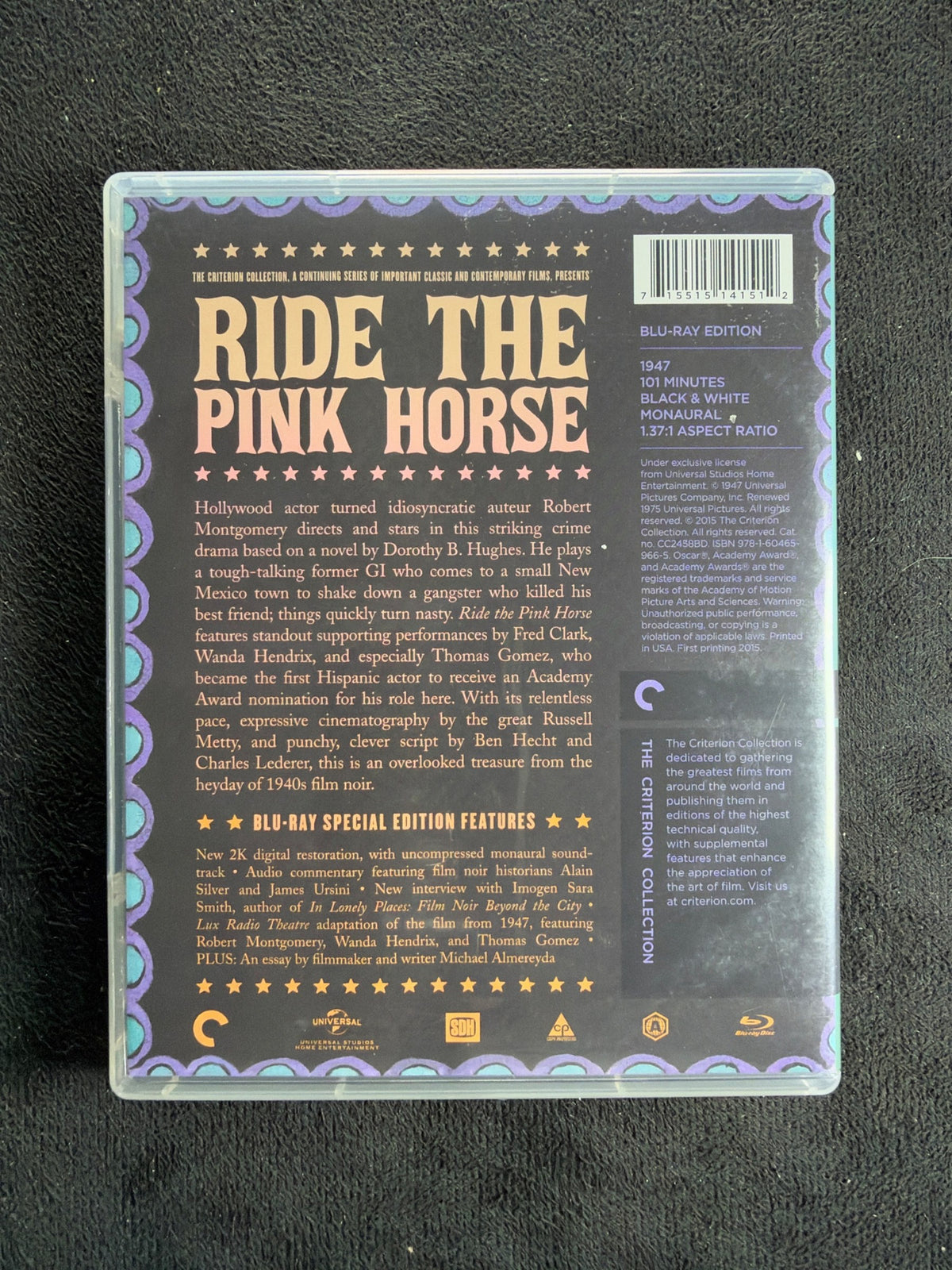 Ride the Pink Horse  (Blu-ray, Criterion Collection, Special Edition)