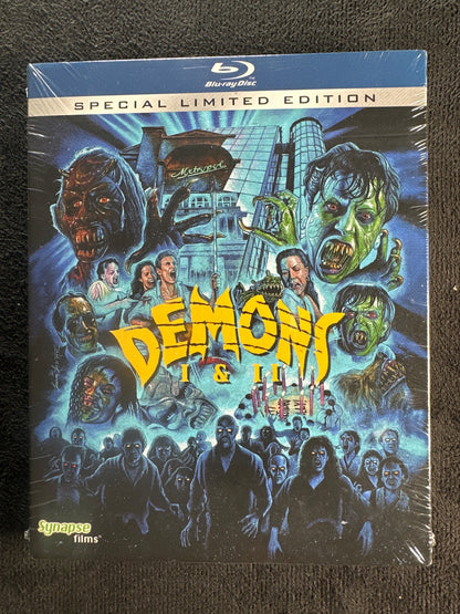 Demons I & II (Blu-ray, Synapse Films, Slipcover, Special Ed, NEW/Sealed)
