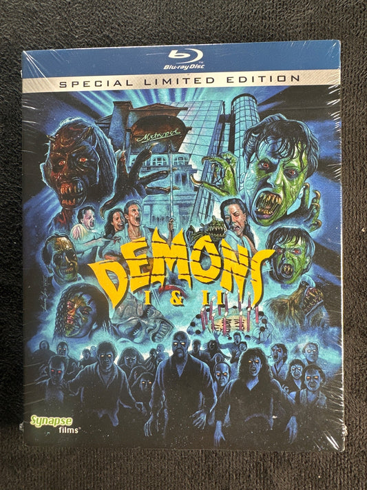 Demons I & II (Blu-ray, Synapse Films, Slipcover, Special Ed, NEW/Sealed)