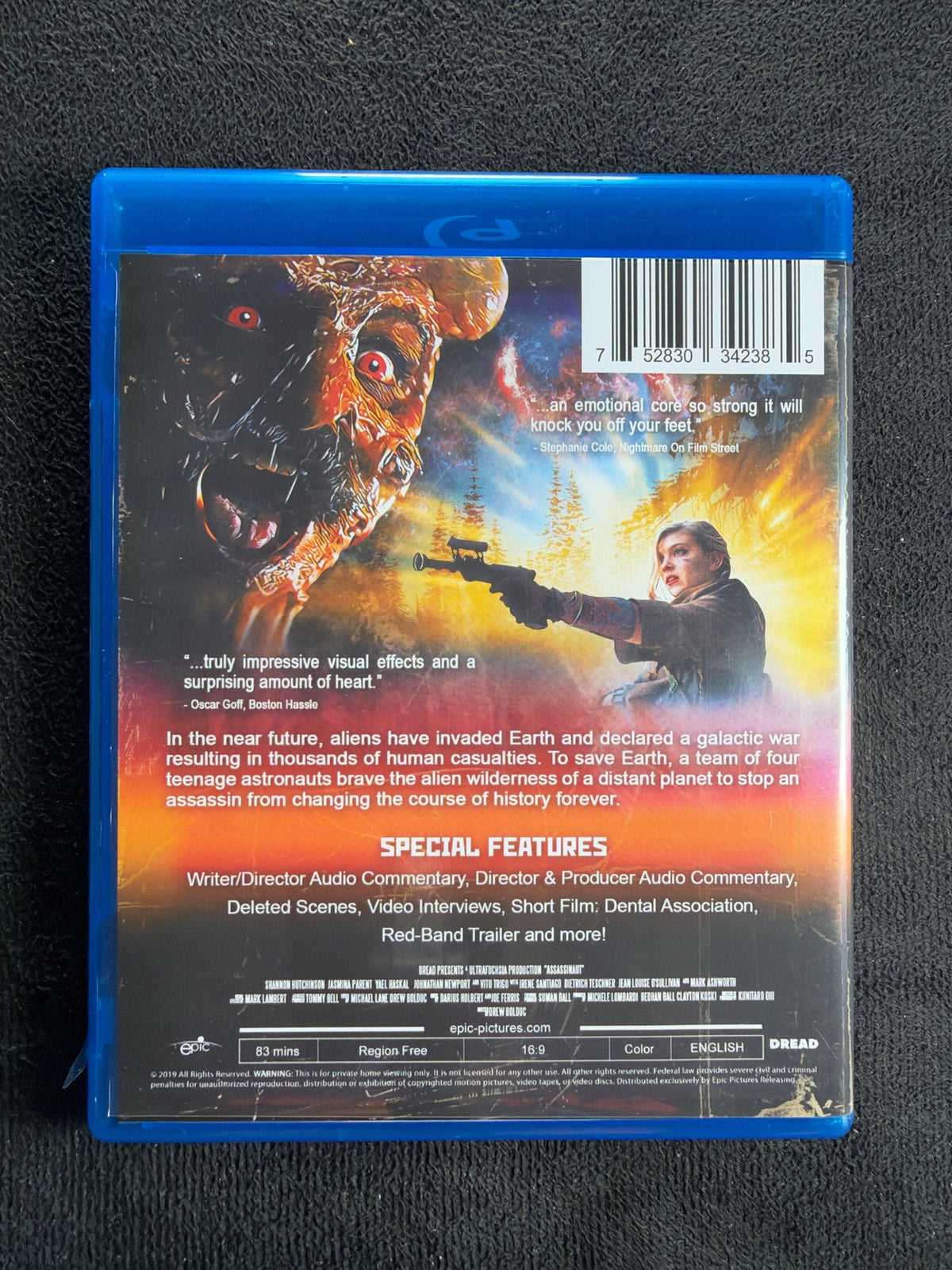 Assassinaut (Blu-ray, Epic Pictures, 2019 Classic, Widescreen)