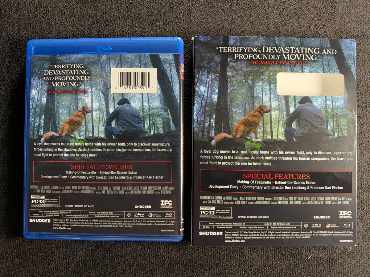 Good Boy (Blu-ray, IFC Films, Slipcover, 2025 Shutter Horror, Widescreen)