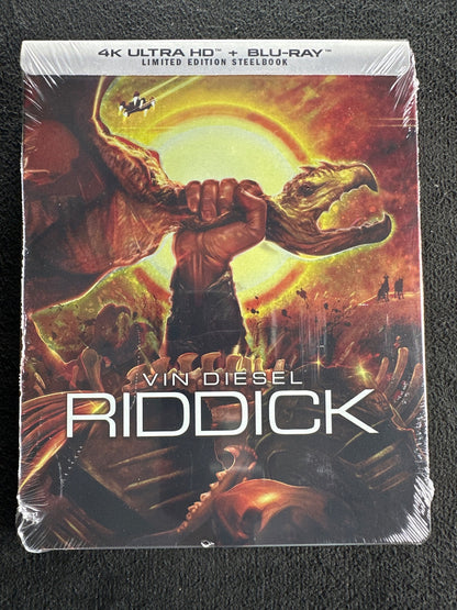 Riddick  (4K UHD, Steelbook, Shout! Factory, NEW/Sealed)
