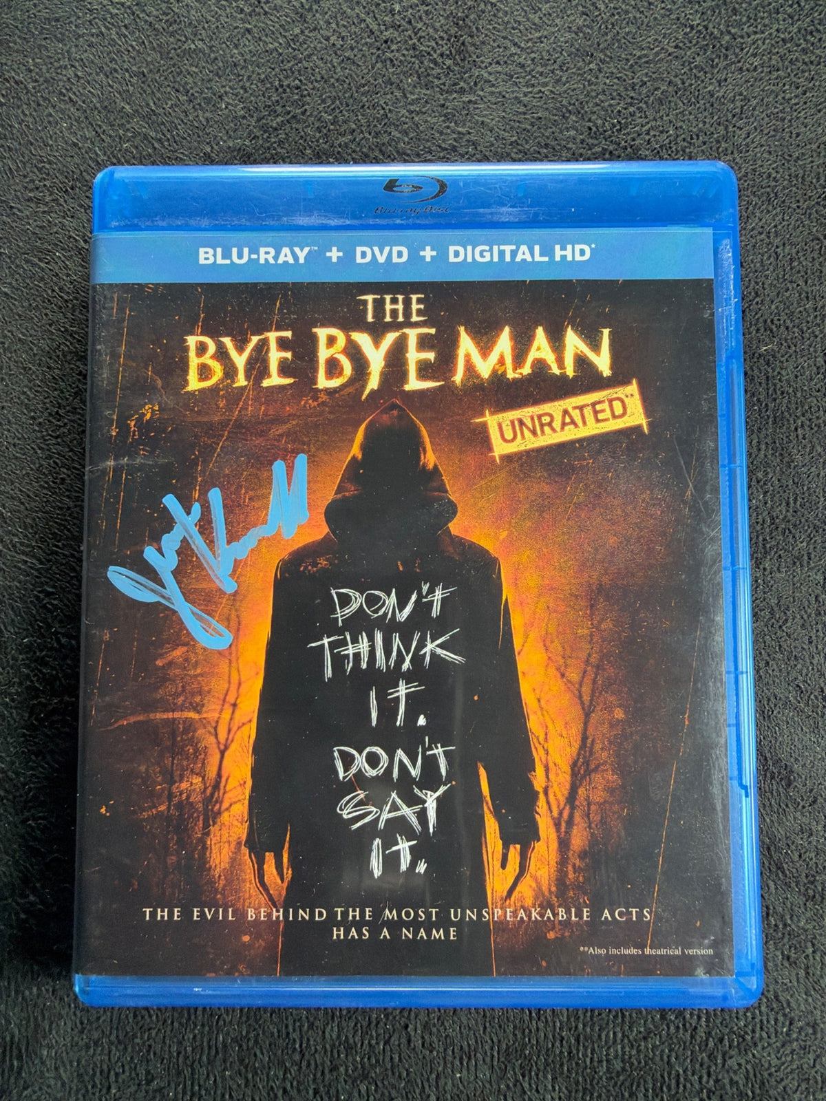 The Bye Bye Man (Blu-ray, Universal Studios, Signed By Jenna Kanell, No Digital)
