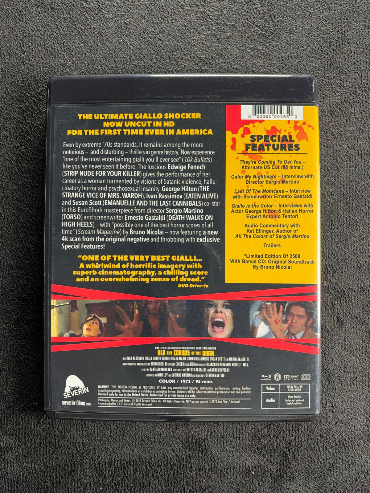 All the Colors of the Dark (Blu-ray, Severin Films, 70's Horror Classic)