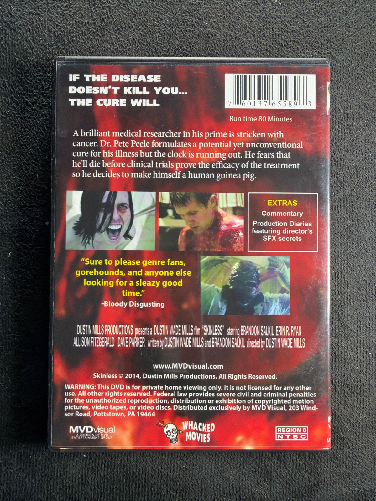 Skinless (DVD, MVD Visual, Dustin Mills Obscure Horror)