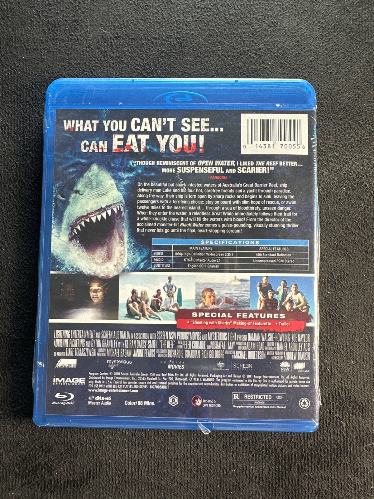 The Reef (Blu-ray, Image Entertainment, Widescreen, NEW/Sealed)