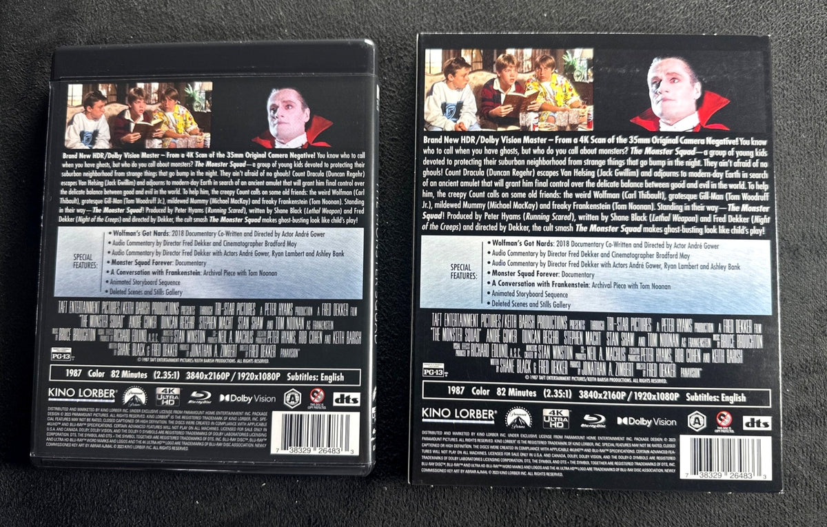 The Monster Squad (4K UHD, Kino Lorber, 80's Horror Classic, Slipcover)
