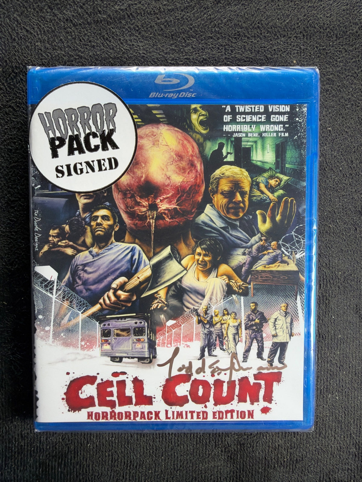 Cell Count (Blu-ray, HorrorPack, Signed, 2012 Horror, Widescreen, NEW/Sealed)