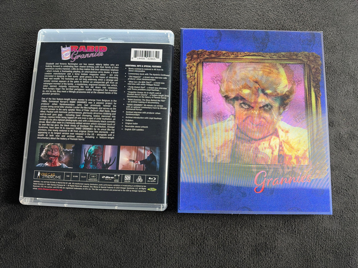 Rabid Grannies (Blu-ray, Vinegar Syndrome, Slipcover, 80's Classic Horror)