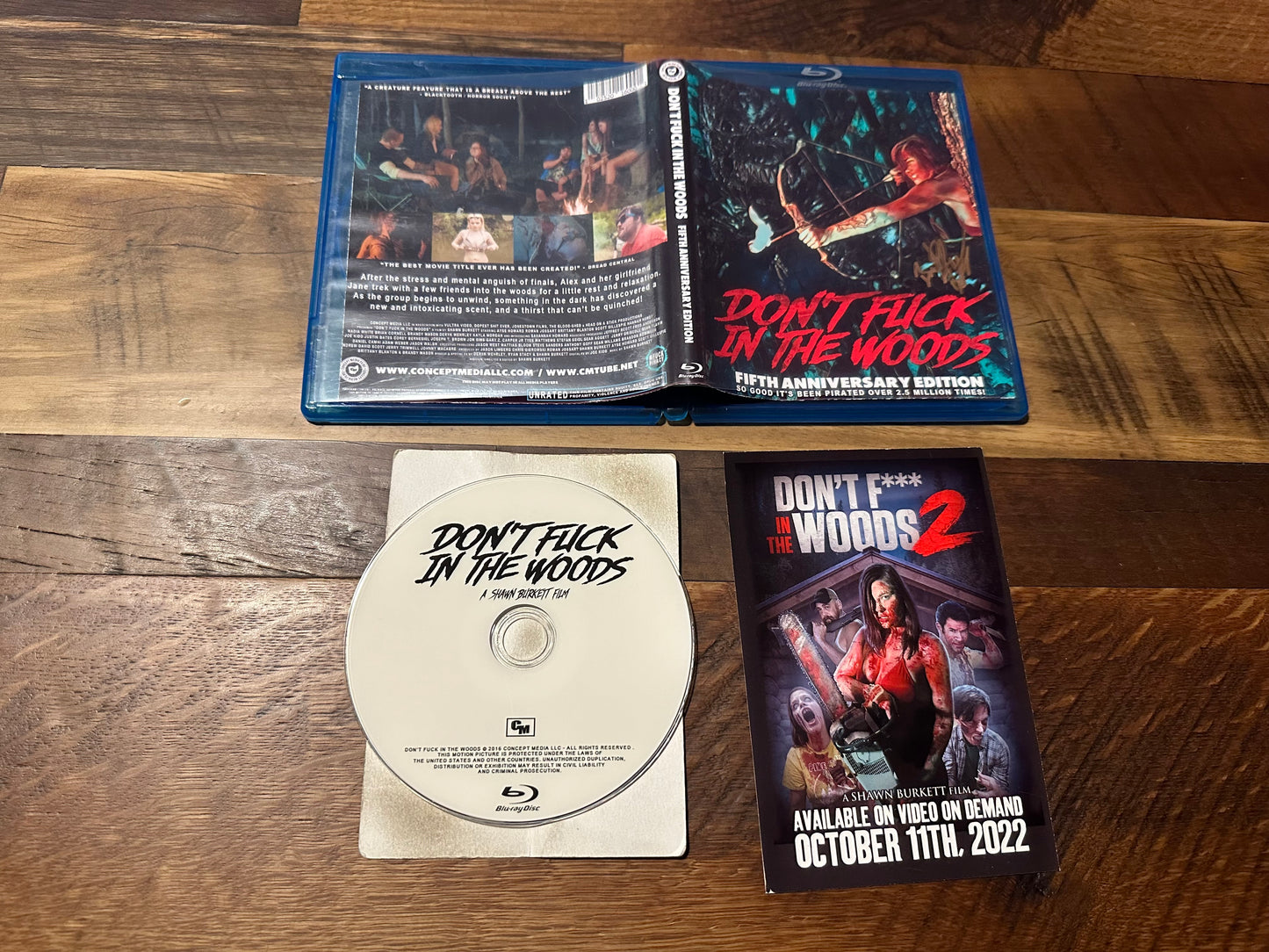 Don’t Fuck in the Woods BD-R-Fifth Anniversary Edition-Signed Rare-