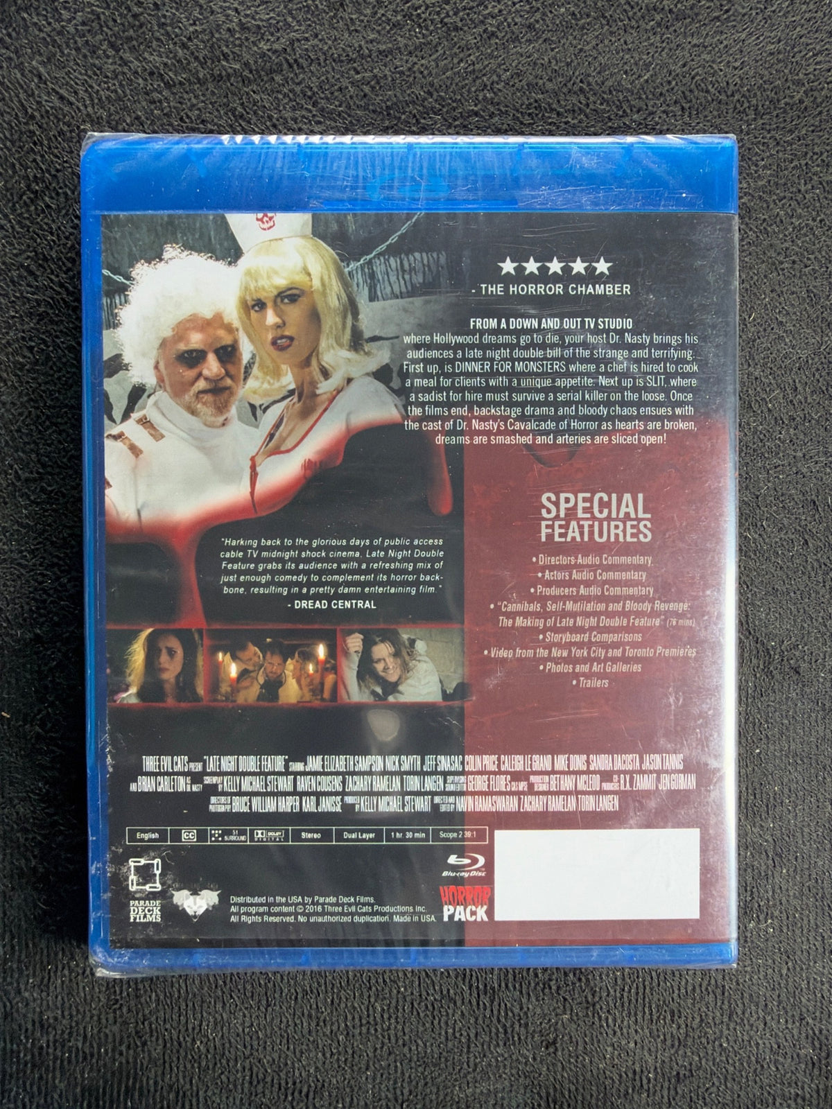 Late Night Double Feature (Blu-ray, HorrorPack, Widescreen, NEW/Sealed)