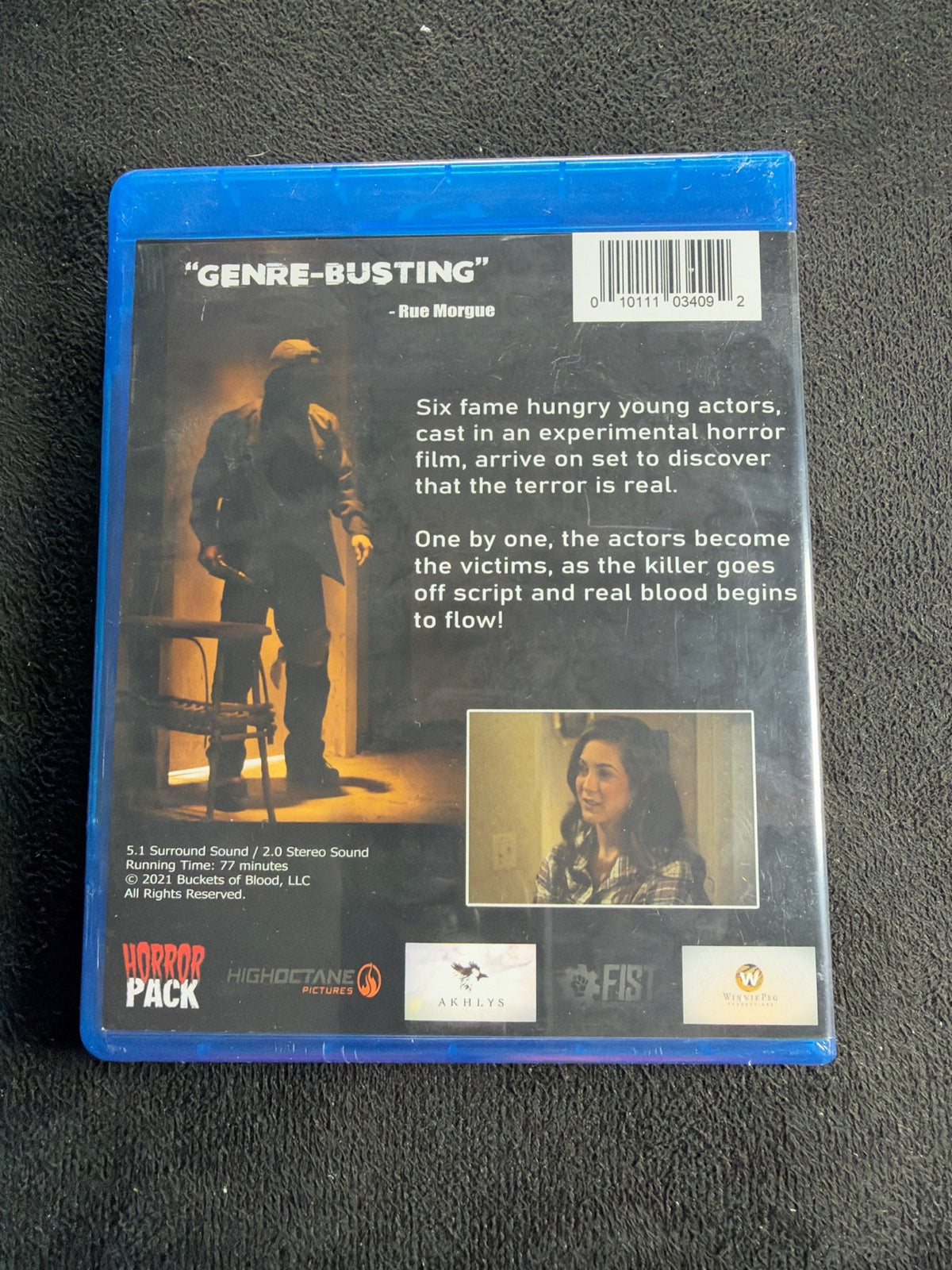 Death Cast (Blu-ray, HorrorPack, 2021 Obscure Horror, Widescreen, NEW/Sealed)