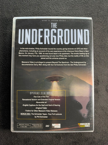 The Underground: The True Story of Phil Schneider (DVD, Massacre Video)
