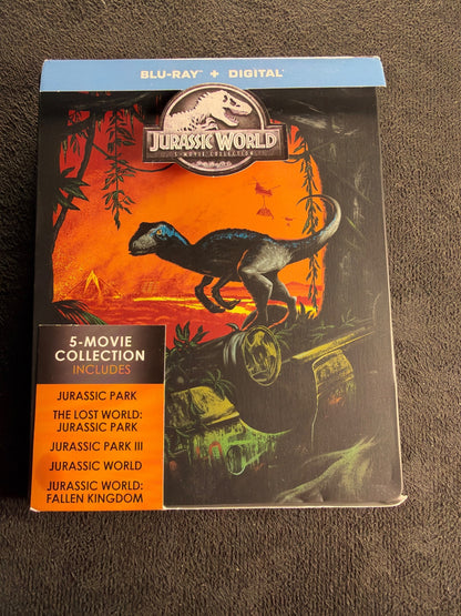 Jurassic World 5-Movie Collection (Blu-ray, Universal, Steeelbook, No Digital)