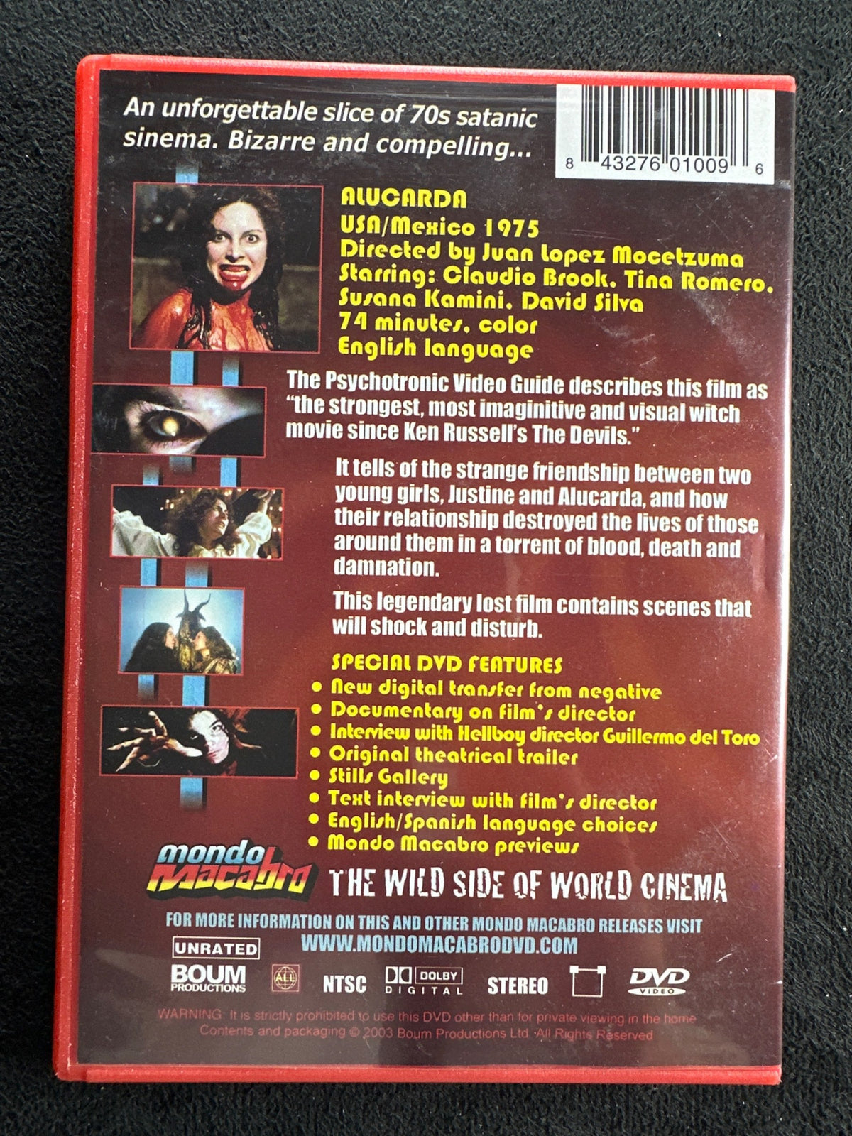 Alucarda (DVD, Mondo Macabro, 70's Horror Classic, Red Case)